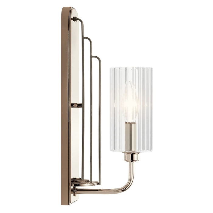 Kichler 52415PN One Light Wall Sconce, Polished Nickel