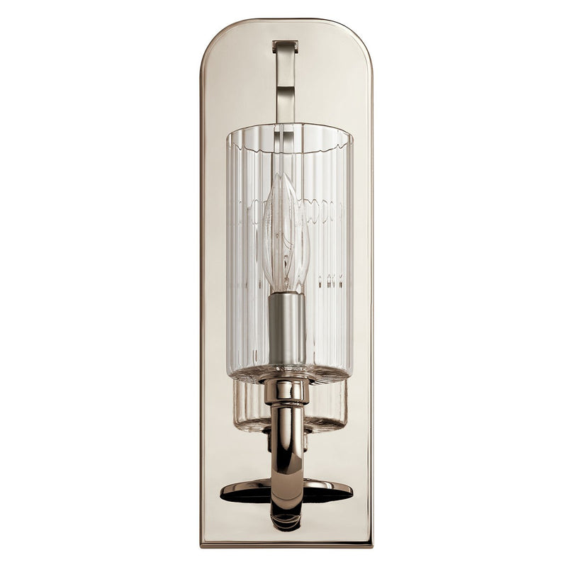 Kichler 52415PN One Light Wall Sconce, Polished Nickel