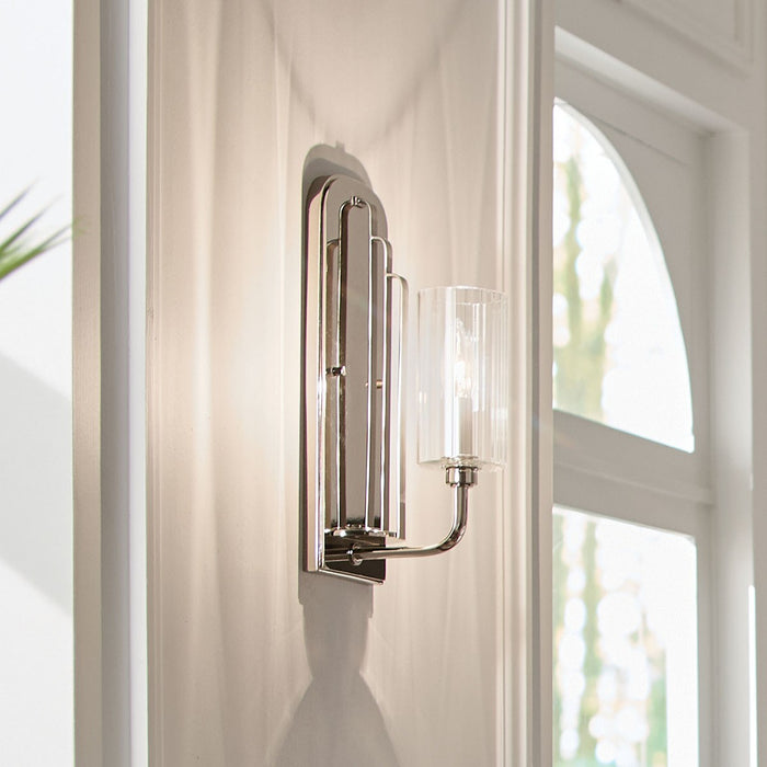 Kichler 52415PN One Light Wall Sconce, Polished Nickel