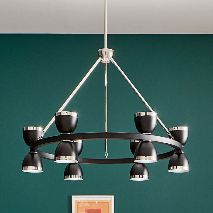 Kichler 52418BKLED LED Chandelier, Black