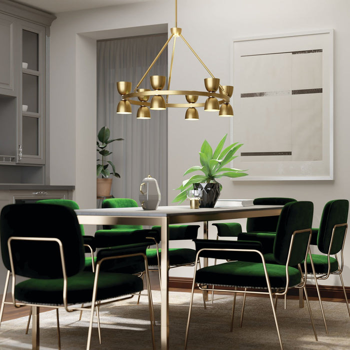 Kichler 52418BNBLED LED Chandelier, Brushed Natural Brass