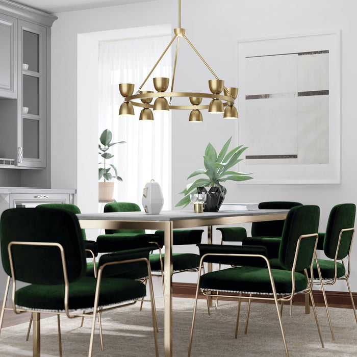 Kichler 52418BNBLED LED Chandelier, Brushed Natural Brass