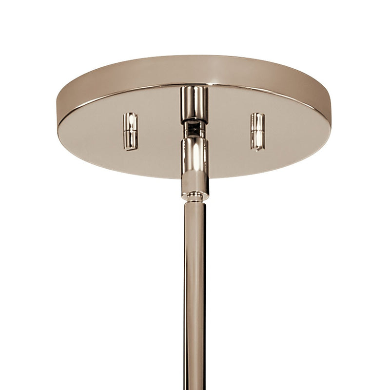 Kichler 52427PN Six Light Chandelier, Polished Nickel