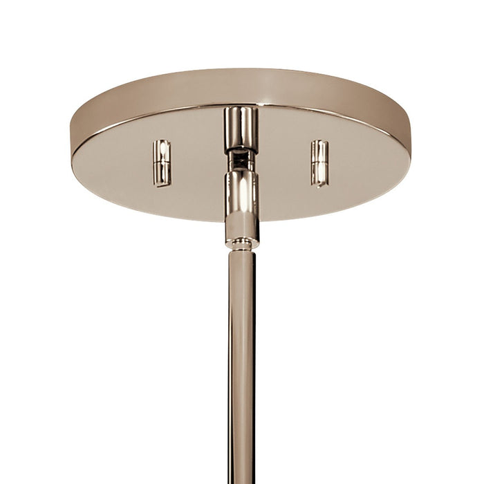 Kichler 52427PN Six Light Chandelier, Polished Nickel