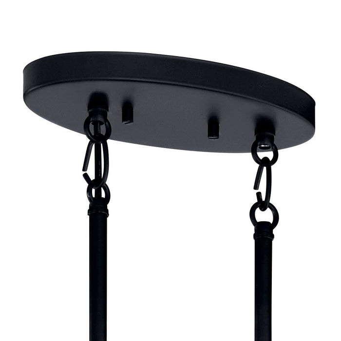 Kichler 52429BK Eight Light Chandelier, Black