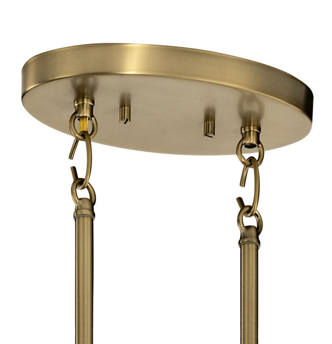 Kichler 52429BNB Eight Light Chandelier, Brushed Natural Brass
