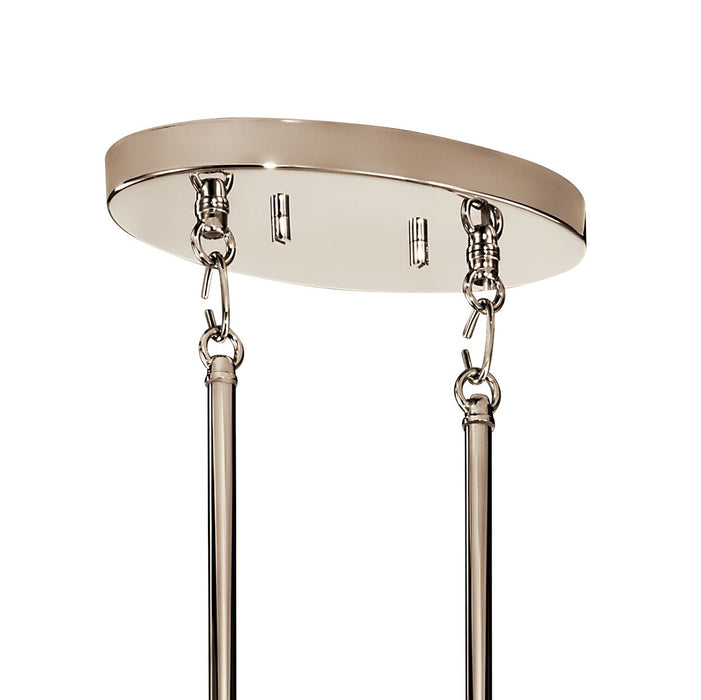 Kichler 52429PN Eight Light Chandelier, Polished Nickel
