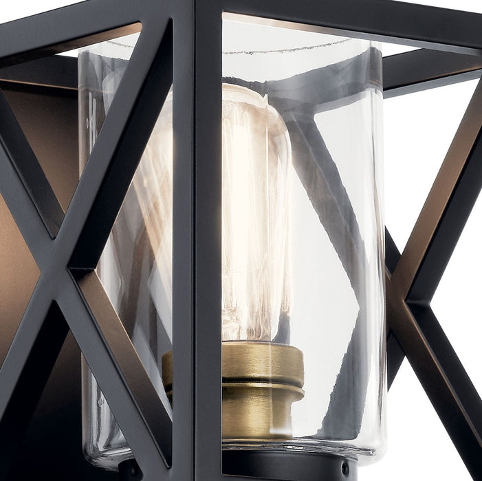 Kichler 55063BK One Light Wall Sconce, Black