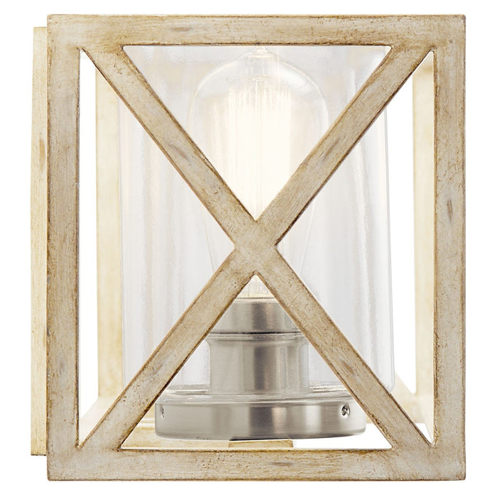 Kichler 55065DAW Three Light Bath, Distressed Antique White