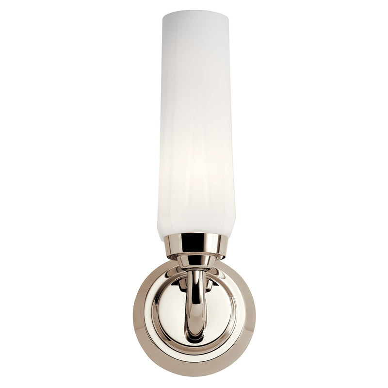Kichler 55073PN One Light Wall Sconce, Polished Nickel