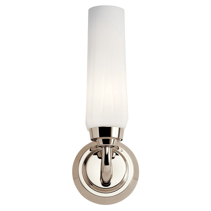 Kichler 55073PN One Light Wall Sconce, Polished Nickel
