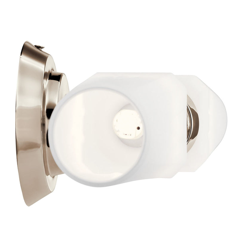 Kichler 55074PN Two Light Wall Sconce, Polished Nickel