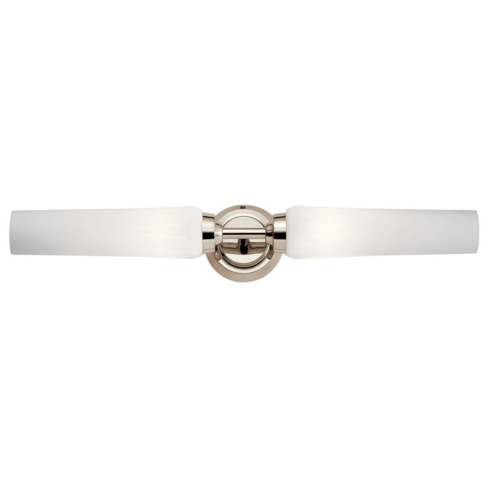 Kichler 55075PN Two Light Bath, Polished Nickel