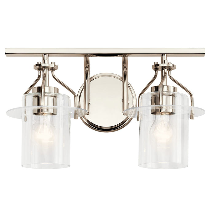 Kichler 55078PN Two Light Bath, Polished Nickel