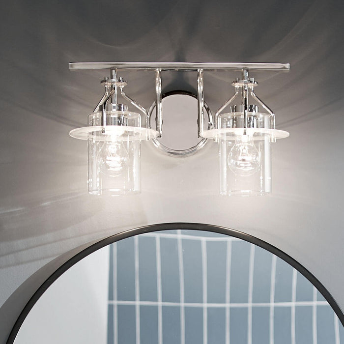 Kichler 55078PN Two Light Bath, Polished Nickel