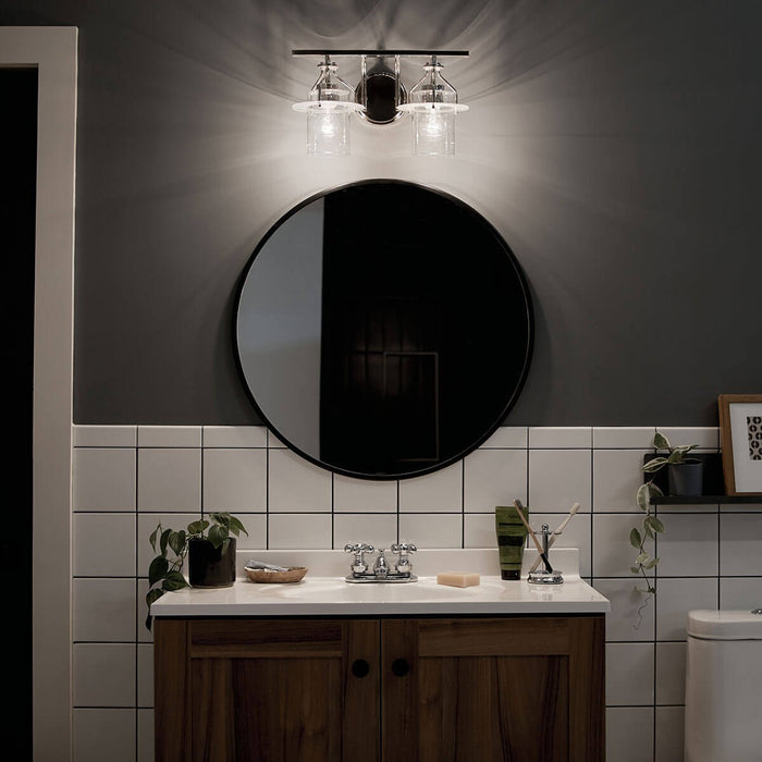 Kichler 55078PN Two Light Bath, Polished Nickel