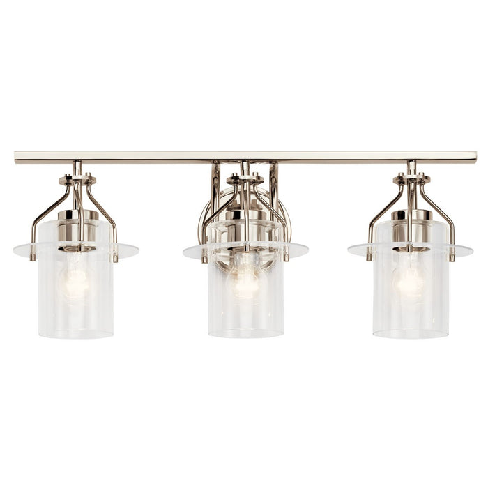 Kichler 55079PN Three Light Bath, Polished Nickel