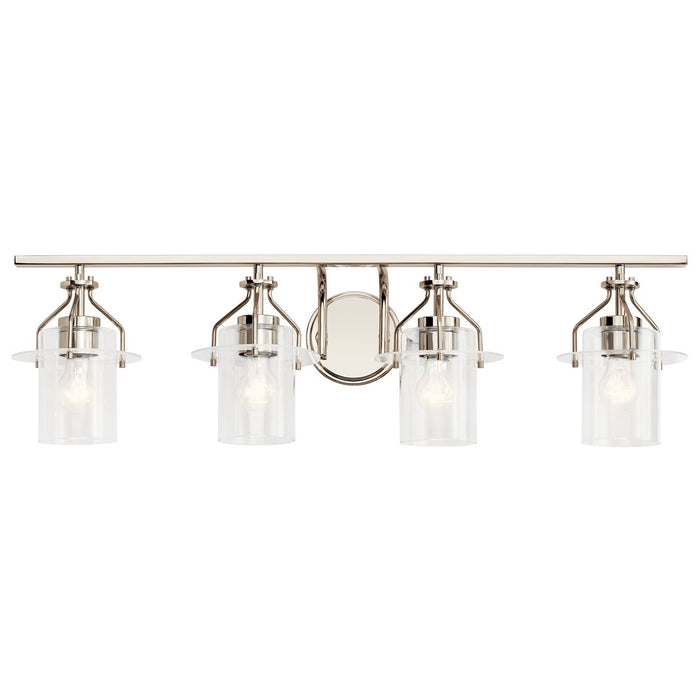 Kichler 55080PN Four Light Bath, Polished Nickel