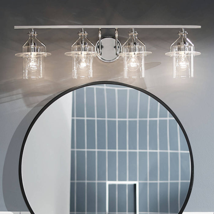 Kichler 55080PN Four Light Bath, Polished Nickel