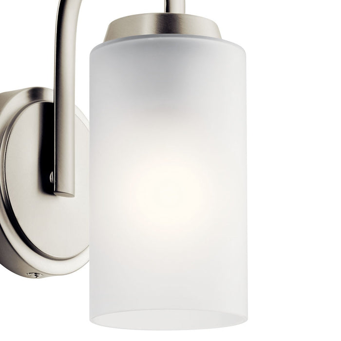 Kichler 55085NI One Light Wall Sconce, Brushed Nickel