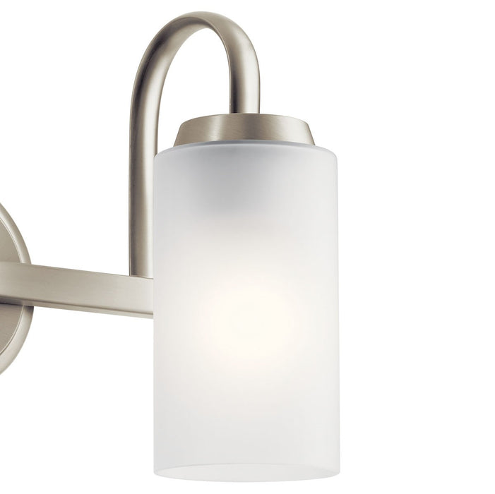 Kichler 55086NI Two Light Bath, Brushed Nickel