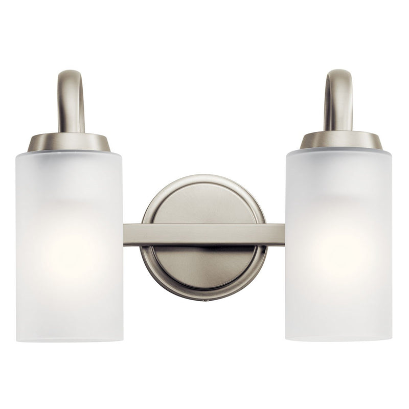 Kichler 55086NI Two Light Bath, Brushed Nickel