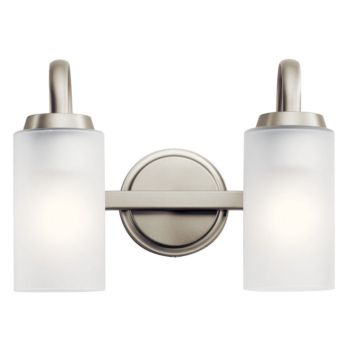 Kichler 55086NI Two Light Bath, Brushed Nickel