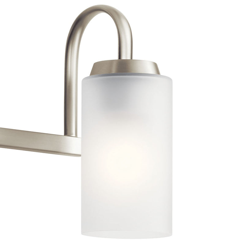 Kichler 55087NI Three Light Bath, Brushed Nickel
