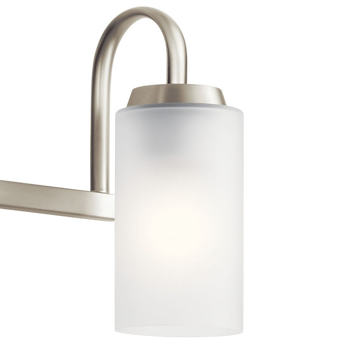 Kichler 55087NI Three Light Bath, Brushed Nickel