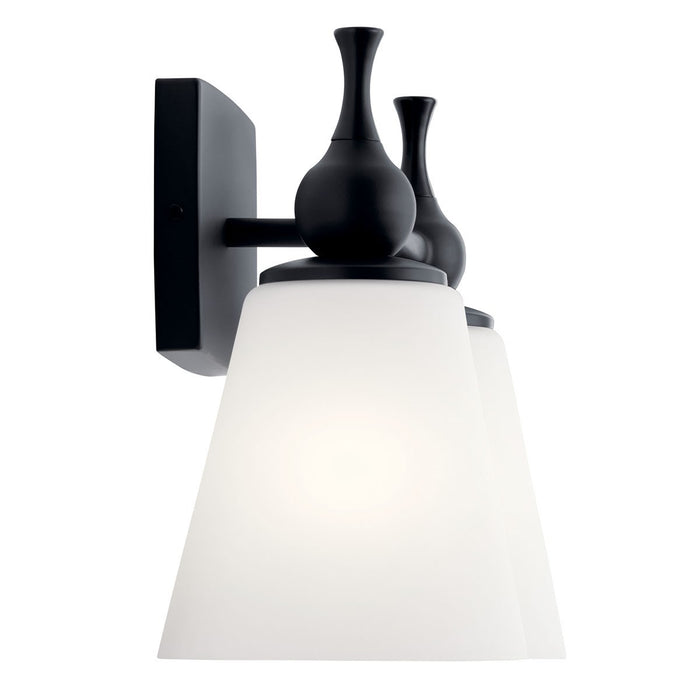 Kichler 55091BK Two Light Bath, Black