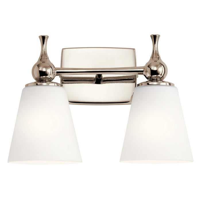Kichler 55091PN Two Light Bath, Polished Nickel