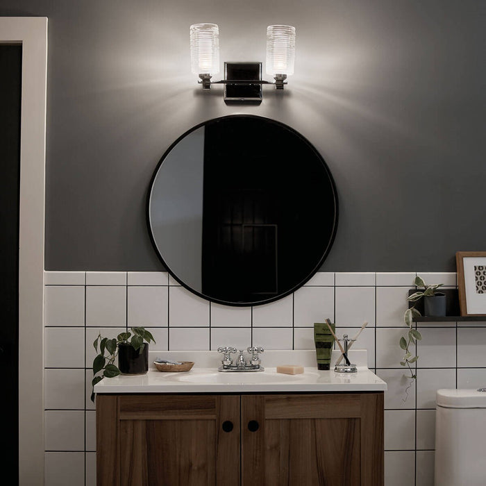 Kichler 55096CH Two Light Bath, Chrome