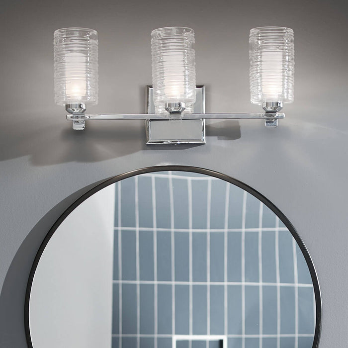 Kichler 55097CH Three Light Bath, Chrome