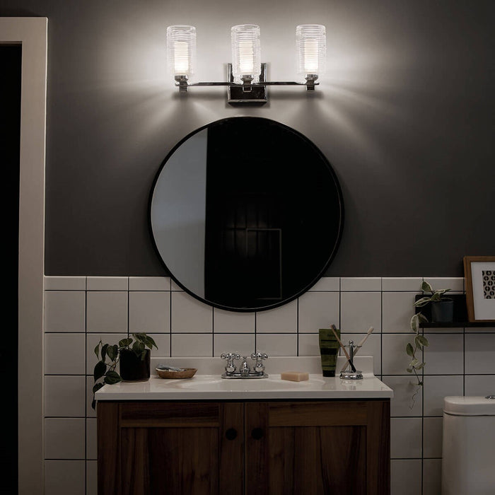 Kichler 55097CH Three Light Bath, Chrome