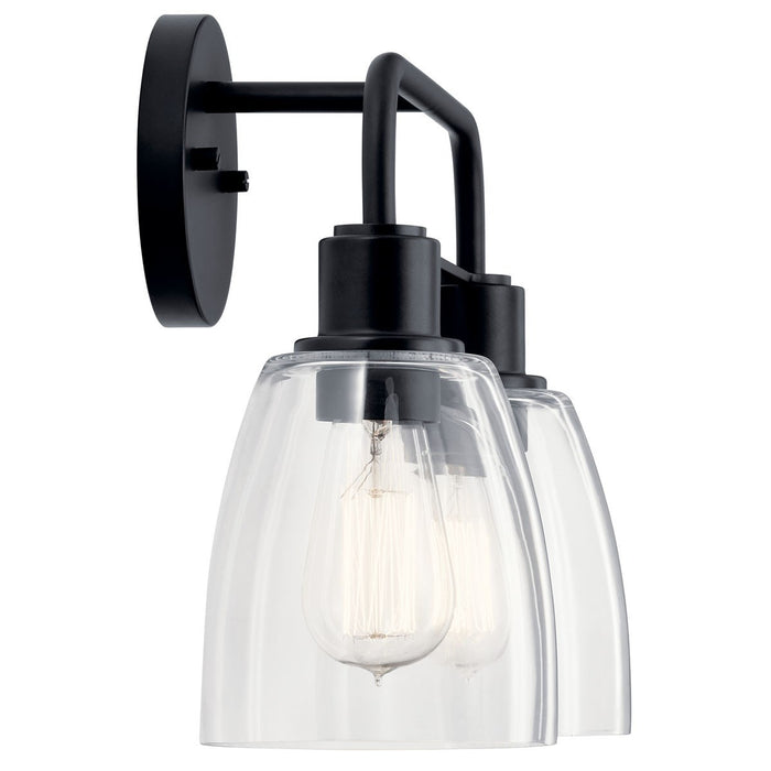 Kichler 55101BK Two Light Bath, Black