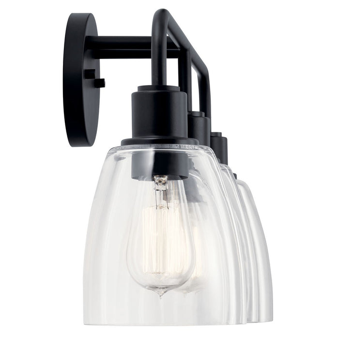 Kichler 55102BK Three Light Bath, Black