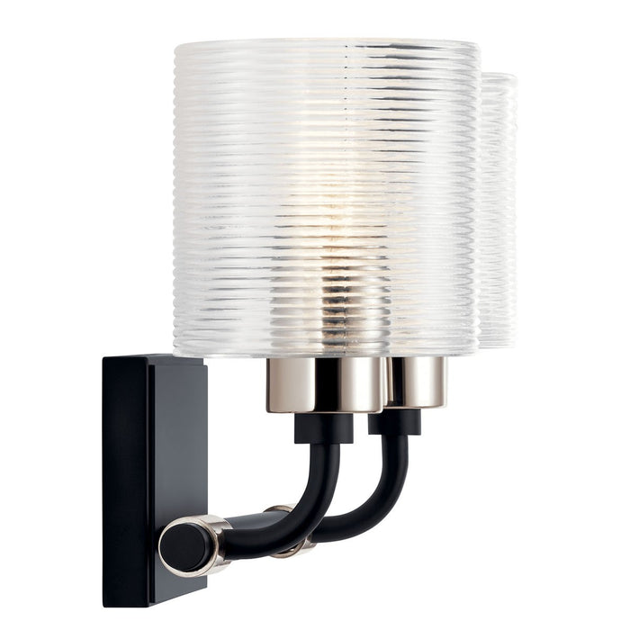 Kichler 55106BK Two Light Bath, Black