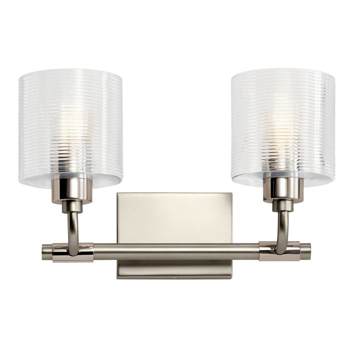 Kichler 55106SN Two Light Bath, Satin Nickel