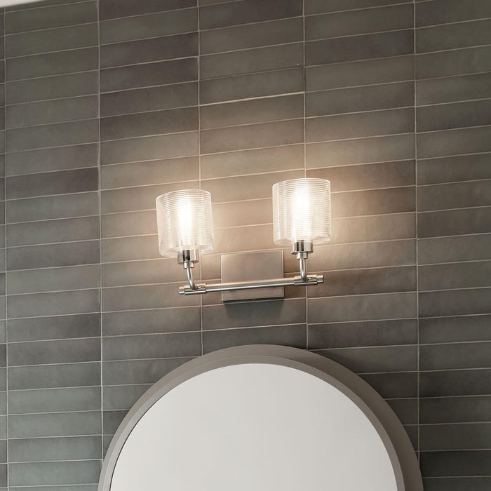 Kichler 55106SN Two Light Bath, Satin Nickel