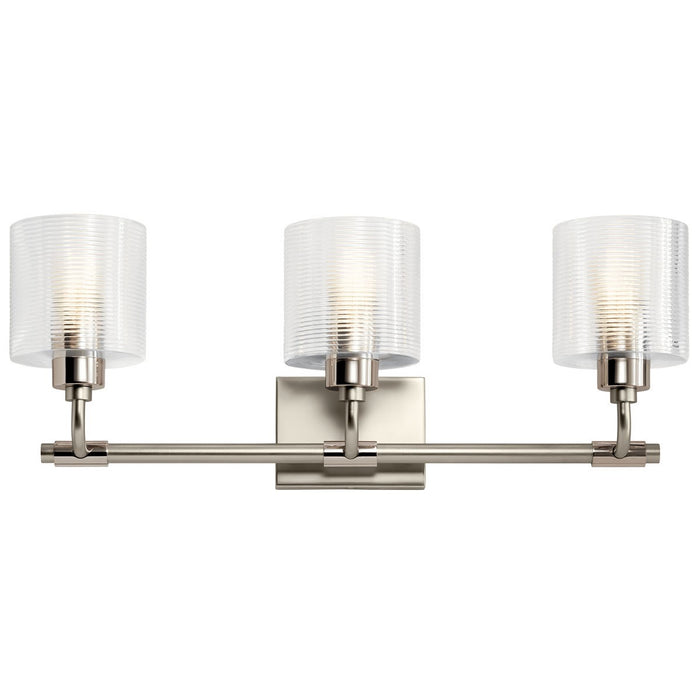 Kichler 55107SN Three Light Bath, Satin Nickel