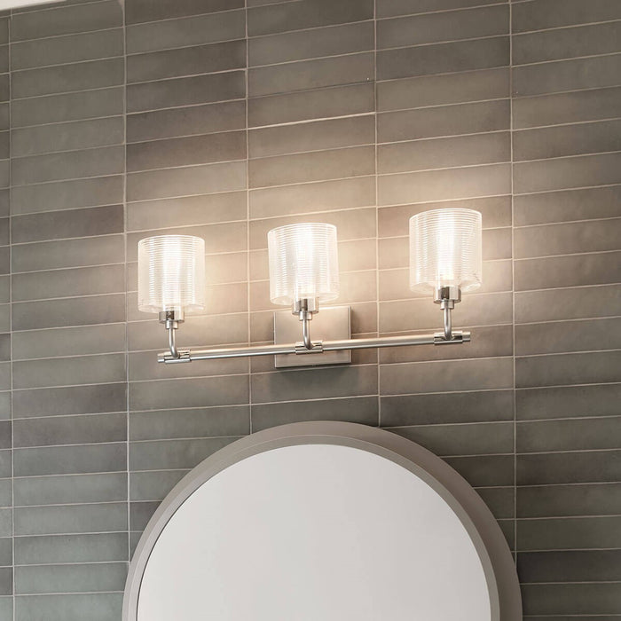 Kichler 55107SN Three Light Bath, Satin Nickel