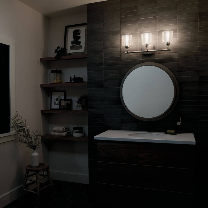 Kichler 55107SN Three Light Bath, Satin Nickel