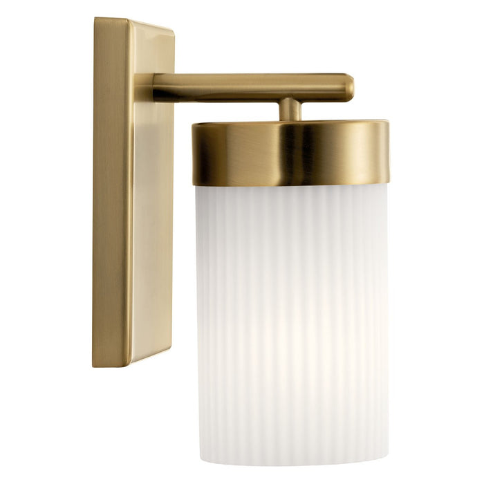 Kichler 55110BNB One Light Wall Sconce, Brushed Natural Brass