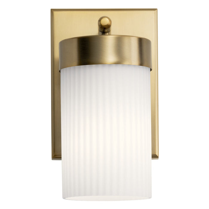 Kichler 55110BNB One Light Wall Sconce, Brushed Natural Brass