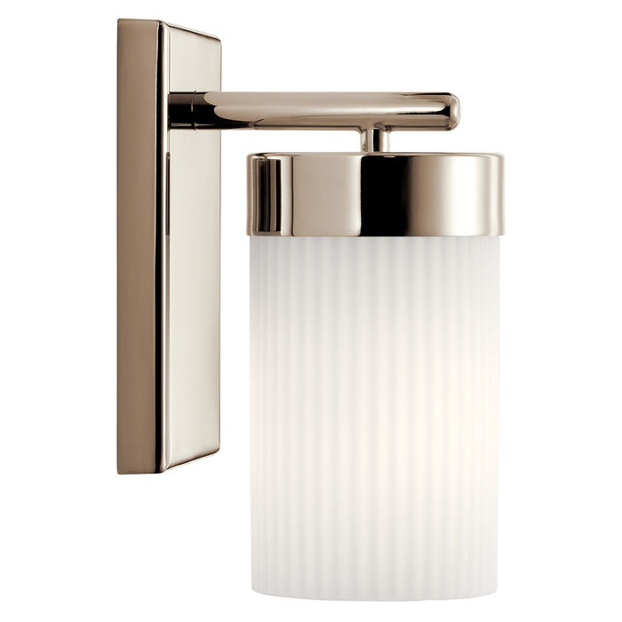 Kichler 55110PN One Light Wall Sconce, Polished Nickel