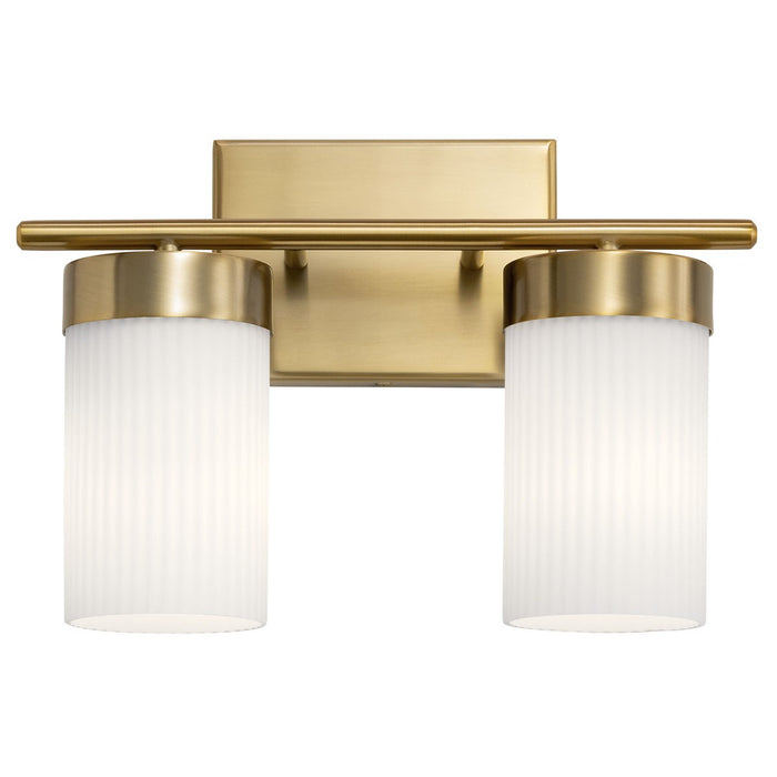 Kichler 55111BNB Two Light Bath, Brushed Natural Brass