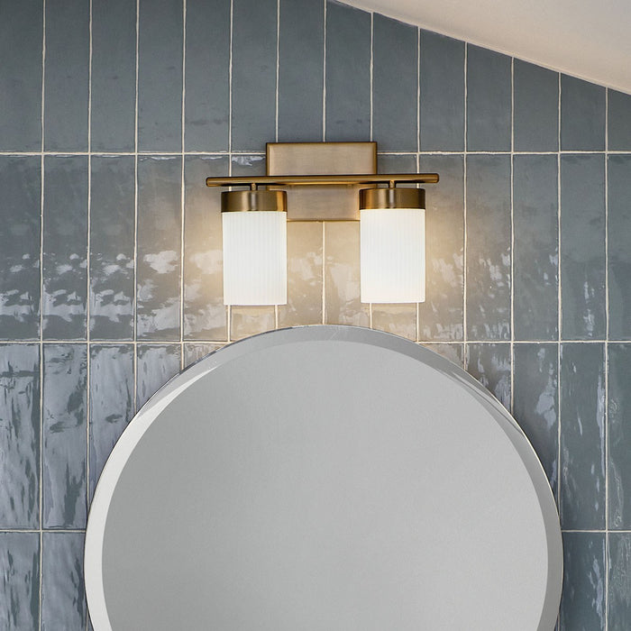Kichler 55111BNB Two Light Bath, Brushed Natural Brass