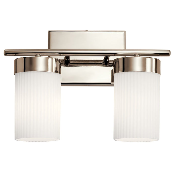 Kichler 55111PN Two Light Bath, Polished Nickel