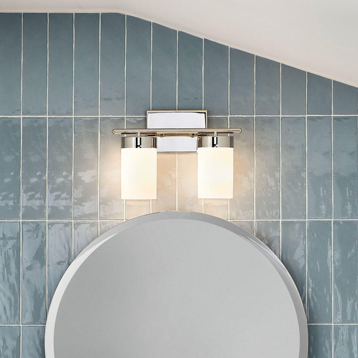 Kichler 55111PN Two Light Bath, Polished Nickel