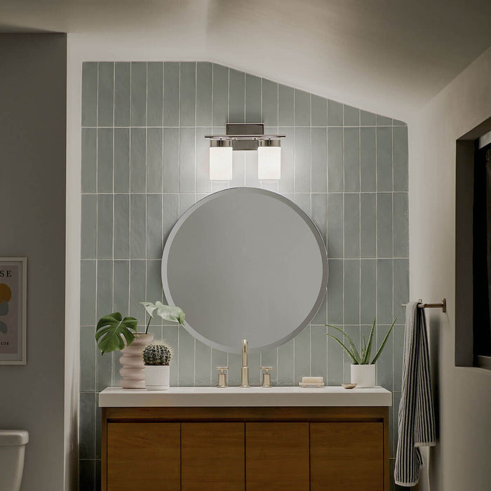Kichler 55111PN Two Light Bath, Polished Nickel